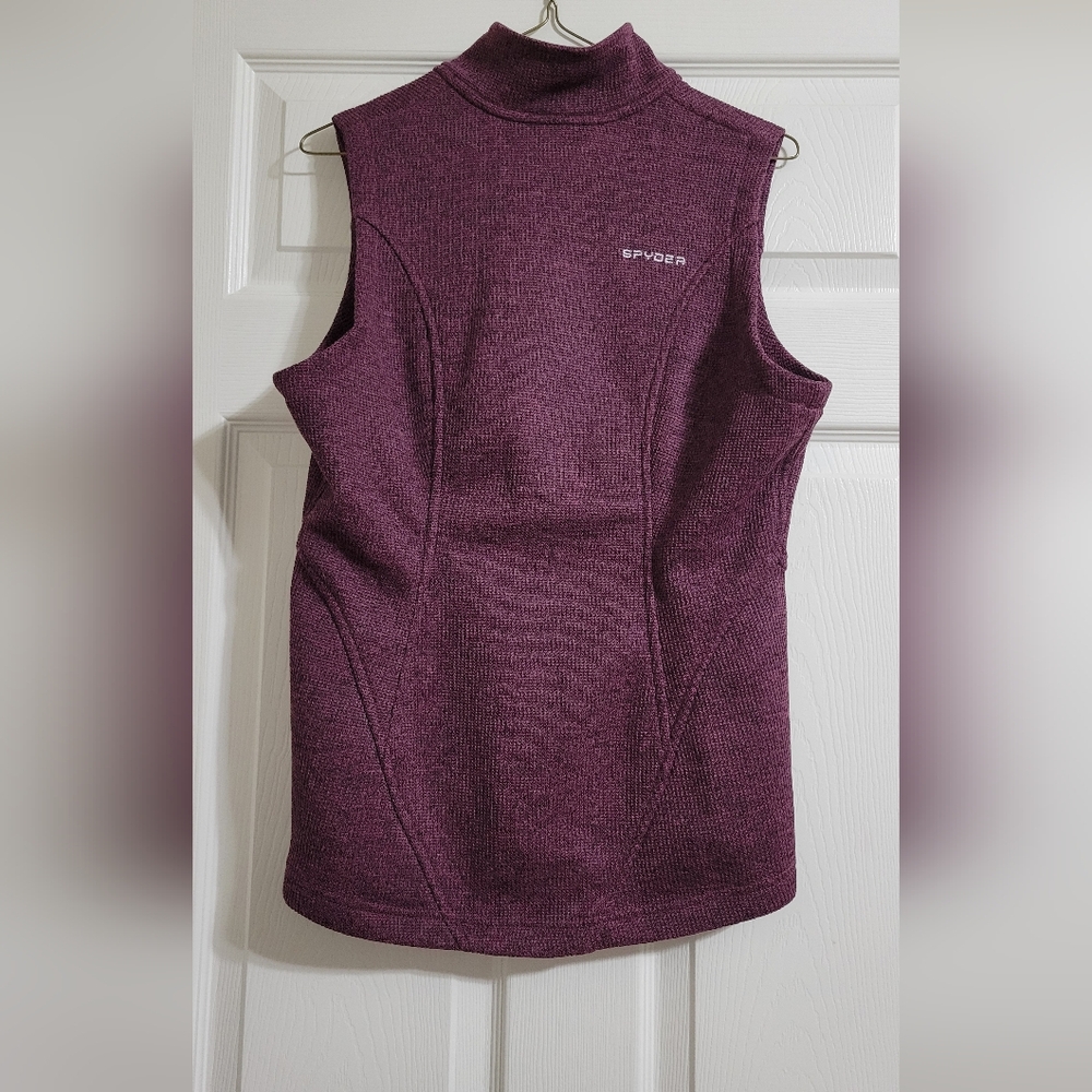 Spyder Fleece Lined Purple Vest - Picture 7 of 9